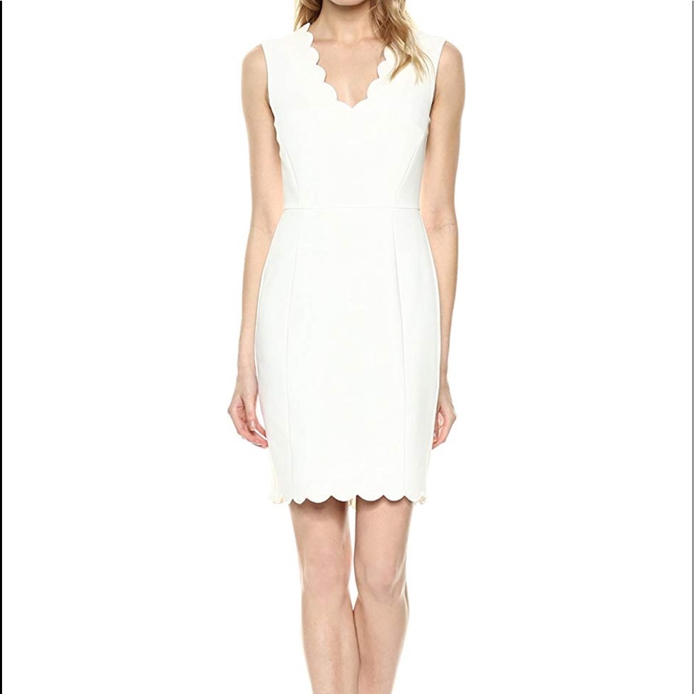 French Connection Whisper Ruth Scallop Dress